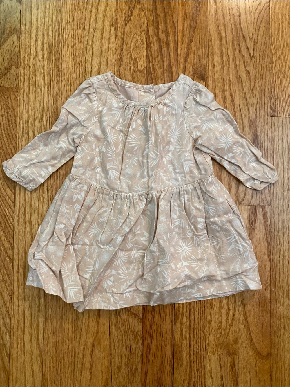 GAP Baby Pink Floral Print Long Sleeve Top